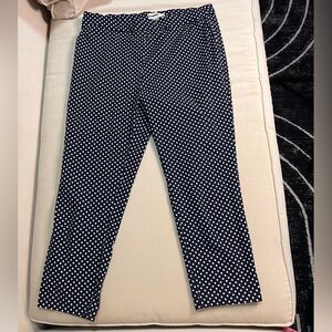 Jules & Leopold Navy Polka Dot Capri Pants – Size XL (Like New)
